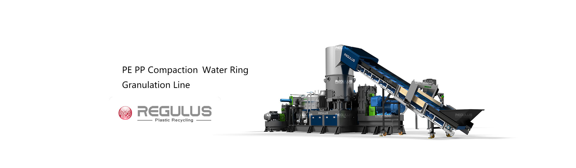 Double Stage Cutter Compactor Recycling Pelletizing Line