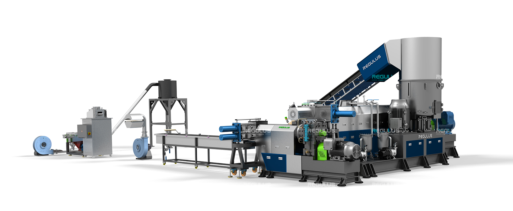 extruder plastic pelletizing line